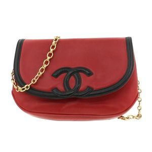 Chanel Shoulder Bag Messenger Bag Red